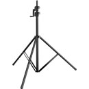 K&M 24740 WIND-UP STAND 4000 TREPIED ECLAIRAG pour sol, 40kg max, 1715-4000mm, noir