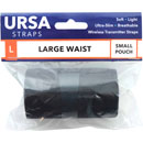 URSA STRAPS POUCH WAIST STRAP SANGLES DE CEINTURE Large, 120cm, une petite poche, noir
