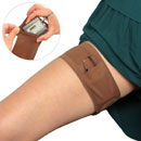 URSA THIGH STRAP Horizontal pouch, 70 x 8cm, non-slip, caramel