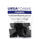 URSA STRAPS FOAMIES SUPPORTS MICRO mousse souple, 24x17x9mm, noir (pack de 12)