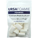 URSA STRAPS FOAMIES SUPPORTS MICRO mousse souple, 24x17x9mm, blanc (pack de 12)