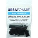 URSA STRAPS MINI FOAMIES SUPPORTS MICRO mousse souple, 22x14x7mm, noir (pack de 12)