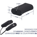 URSA STRAPS MINI FOAMIES SUPPORTS MICRO mousse souple, 22x14x7mm, noir (pack de 12)