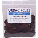 URSA STRAPS SOFT CIRCLES BONNETTE MICRO tissus doux, marron (pack de 100 Circles)