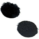 URSA STRAPS PLUSH CIRCLES BONNETTE MICRO poils courts, noir (pack de 9 Circles/30 Stickies)