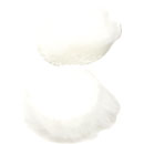URSA STRAPS FUR CIRCLES BONNETTE MICRO poils longs, blanc (pack de 9 Circles/30 Stickies)