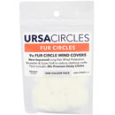 URSA STRAPS FUR CIRCLES BONNETTE MICRO poils longs, blanc (pack de 9 Circles/30 Stickies)