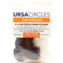 URSA STRAPS FUR CIRCLES BONNETTE MICRO poils longs, noir/blanc/marron (9 Circles/30 Stickies)