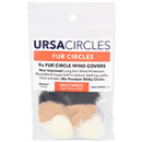URSA STRAPS FUR CIRCLES BONNETTE MICRO poils longs, noir/blanc/marron (9 Circles/30 Stickies)