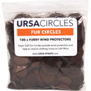 URSA STRAPS FUR CIRCLES BONNETTE MICRO poils longs, marron (pack de 100 Circles)