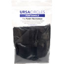 URSA STRAPS FURTANGLES BONNETTE MICRO poils longs, pièce de 30 x 15cm, noir