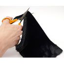 URSA STRAPS FURTANGLES BONNETTE MICRO poils longs, pièce de 30 x 15cm, noir