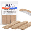 URSA FURRY STRIPS MICROPHONE COVER Beige (pack of 9)