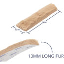 URSA FURRY STRIPS MICROPHONE COVER Beige (pack of 9)