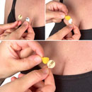 URSA CIRCULAR MINIMOUNT MICROPHONE MOUNT For DPA 6060, 15mm diameter, beige