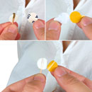 URSA CIRCULAR MINIMOUNT MICROPHONE MOUNT For DPA 6060, 15mm diameter, white