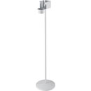 K&M 80340 SUPPORT DISTRIBUTEURSINFECTANT avec support, base ronde, bac récup., 1020mm, blanc