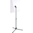 K&M 11903 PLAQUE ACRYLIQUE DE PROTECTION sur pied, 600x600mm, hauteur 1075-1600mm