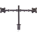 LINDY 40658 SUPPORT ECRAN double, support avec tige et pince étau