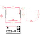 RDL TX-TPR1A RECEPTEUR FORMAT-A actif, une paire, 1x RCA, 1x sortie ligne symétrique
