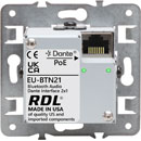 RDL EU-BTN21 DANTE AUDIO INTERFACE Bi-directional, Bluetooth, Q-SYS plug-in, UK/EU fitting