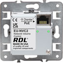 RDL EU-NVC2 COMMANDE DISTANTE SUR RESEAU contrôle de niveau, molette, écran LCD, Dante/AES67, UK/EU