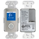 RDL DS-NMC1R NETWORK REMOTE Level control, rotary encoder, LCD display, Dante, stainless steel