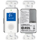 RDL D-NVC2 NETWORK REMOTE Level control, rotary encoder, LCD display, Dante/AES67, white