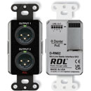 RDL DB-RN02 DANTE AUDIO INTERFACE Output, 2x XLR out, mic/line, black
