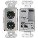 RDL DS-RN02 DANTE AUDIO INTERFACE Output, 2x XLR out, mic/line, stainless steel