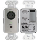 RDL DS-RN2ML DANTE AUDIO INTERFACE Bi-directional, 2x2, XLR/3.5mm jack in, mic/line, stainless steel