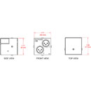RDL EU-RN02L DANTE AUDIO INTERFACE Output, 2x XLR out, line level, Dante in, UK/EU fitting