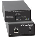 RDL SF-NP40D INTERFACE DANTE sortie, 2x 20W/8, sortie HP 15W/4, borniers