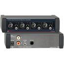 RDL EZ-HSX4 SELECTEUR D'ENTREE audio, stéréo, 4x1, + ampli casque, entrée/sortie  RCA, adapt.secteur