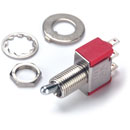 C&K INVERSEUR 7101MYZQE bague de 6.35mm, 1 pôle, 2 positions, ON/ON