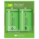 GP 570DHCB RECYKO+ PILE D, NiMH, 5700mAh, pack de 2