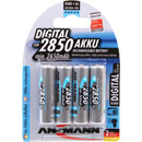 ANSMANN PILE 2850mAh, format AA, NiMH, pack de 4