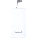 INTENSO S10000C SLIM POWERBANK 10000mAh, Li-polymère, USB Type C intégré, blanc