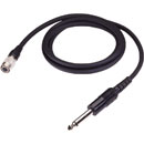 AUDIO-TECHNICA AT-GCW CORDON GUITARE pour système HF Unipack Tx, jack 6.35mm, 900mm, noir