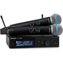 SHURE SLXD24D+/B58 RADIOMIC SYSTEM Fixed dual RX, 2x handheld TX, Beta58A, 823-865 MHz ((S50)