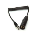 SHURE WA451 CORDON TA3F VERS XLR3M, 30,5cm, spiralé