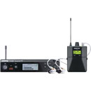 SHURE PSM 300 SYSTEME PERSONNEL D'ECOUTE 606-630MHz (K3E), canal 38, metal rx, avec écouteurs SE112