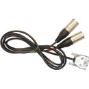 LINDOS LEAD6 CORDON stéréo, Sub-D 9 broches vers 2x XLR 3 broches, symétrique, 1.5m