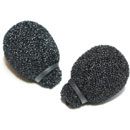 RYCOTE 105504 BONNETTE MOUSSE pour micro-cravate miniature, noir, pack de 2