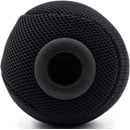 BUBBLEBEE SPACER BALL L WINDSHIELD avec Long-Haired Fur Cover, diamètre 100mm, support 24-26mm, noir