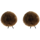 BUBBLEBEE TWIN WINDBUBBLES BONNETTE taille 3, pour micro de dia.5-9mm, pack de 2, marron