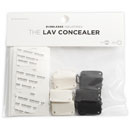 BUBBLEBEE LAV CONCEALER SUPPORT MICRO pour micro cravate SENNHEISER MKE-2, noir/blanc, pack de 6