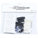 BUBBLEBEE LAV CONCEALER MIC MOUNT For Sennheiser ME 2, black/white, pack of 6