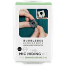 BUBBLEBEE MIC HIDING KIT pour Sennheiser ME 2-II, noir/blanc