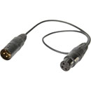 RYCOTE 017013 CORDON XLR-3F vers XLR-3M, DE 3mm, longueur 450mm